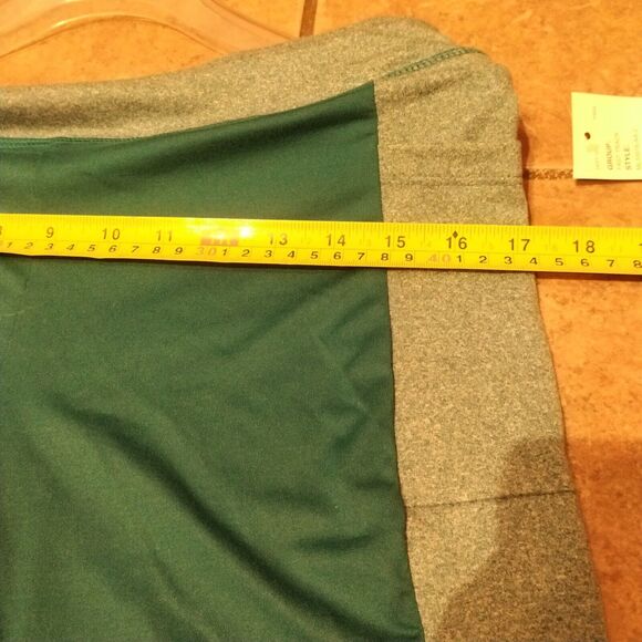 New PBX PRO Shorts Women's L Lg Large Hybrid Nylon Performance Green/Gray - Picture 8 of 9